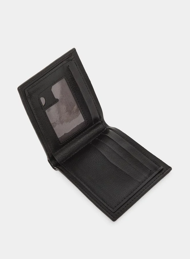 Styli  Black Textured Bifold Wallet for Men for Men | Best Price UAE